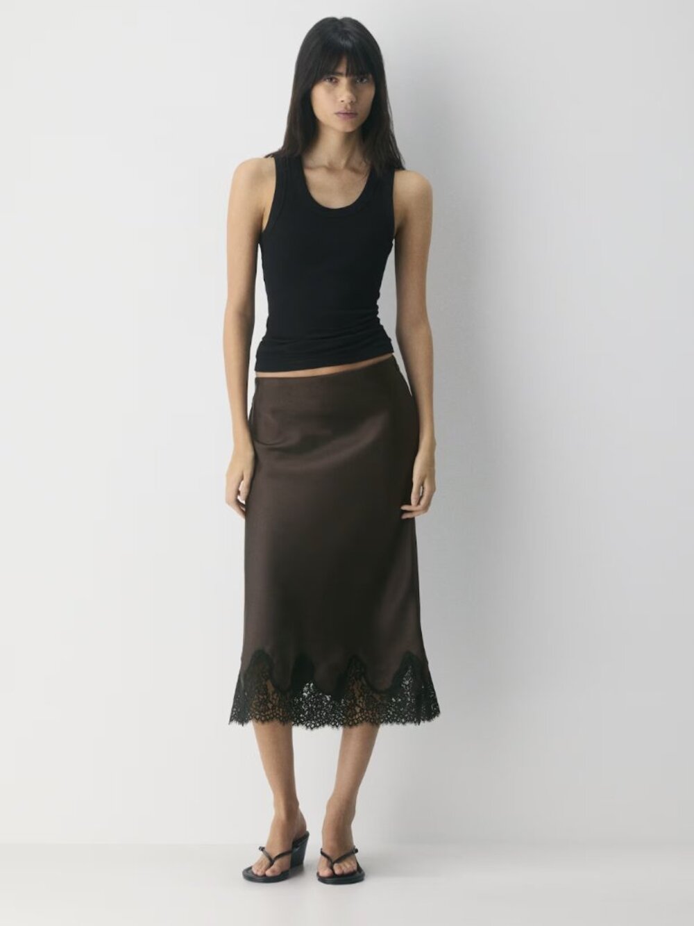 NWT Wilfred Henrietta Satin Skirt